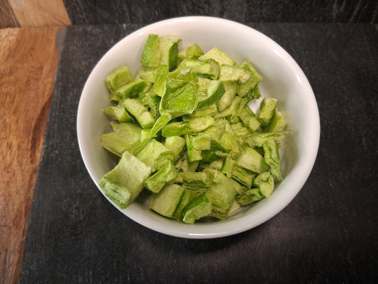 Freeze Dried Diced Green Bell Pepper 1 oz