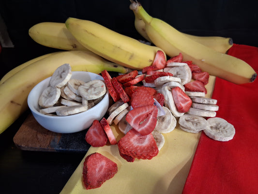 Freeze Dried Sliced Strawberries and Bananas 1.5 oz